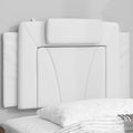 Kopfteil-Kissen "Viana" Weiß 80 cm Kunstleder