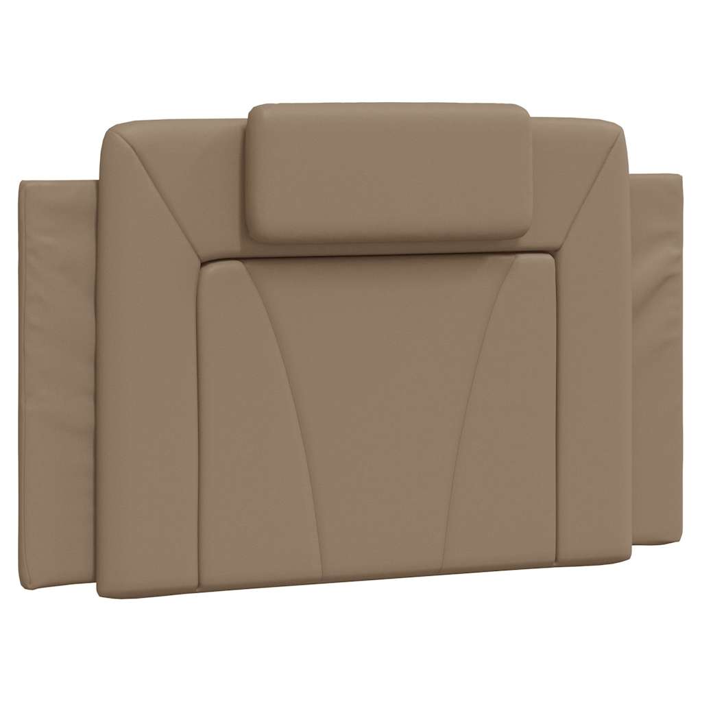 Kopfteil-Kissen "Viana" Cappuccino-Braun 80 cm Kunstleder