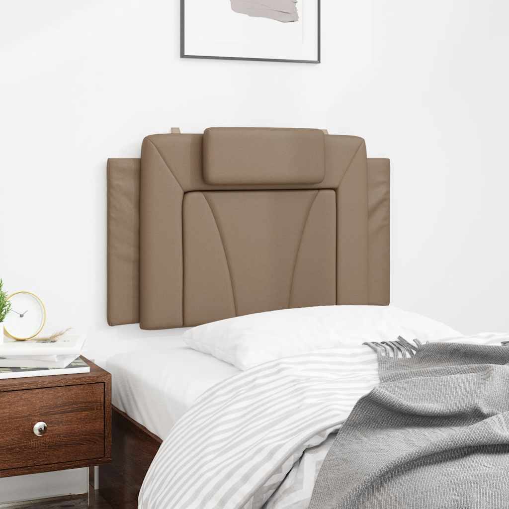 Kopfteil-Kissen "Viana" Cappuccino-Braun 80 cm Kunstleder