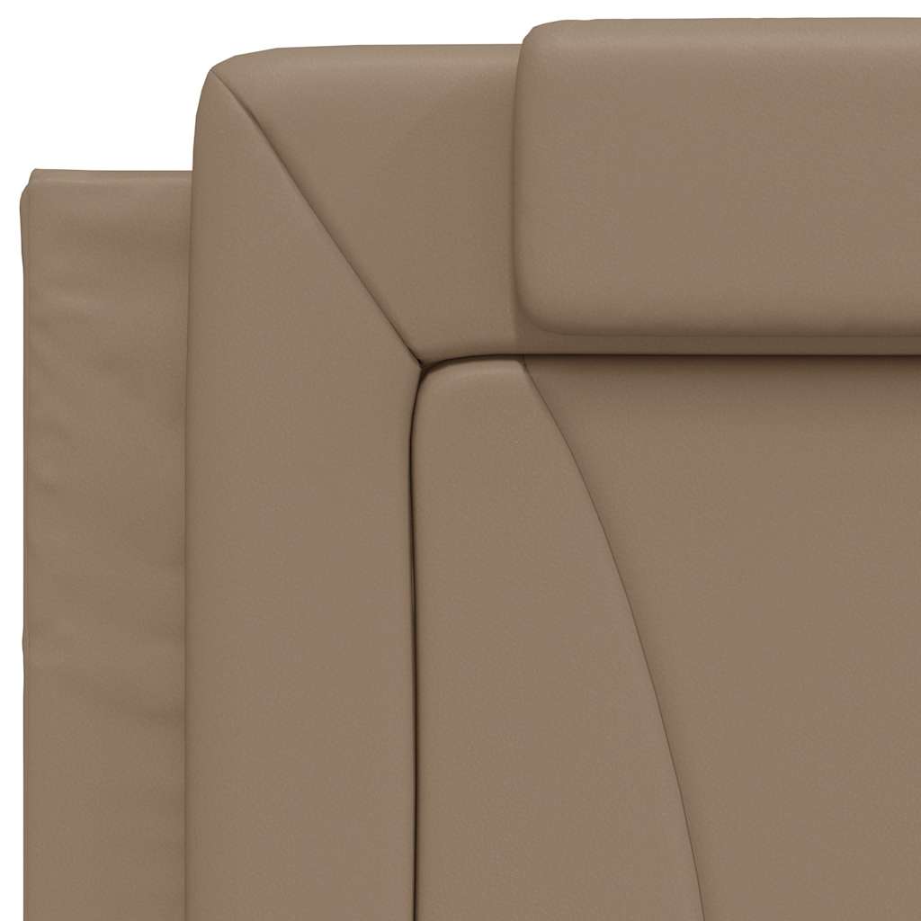 Kopfteil-Kissen "Viana" Cappuccino-Braun 80 cm Kunstleder