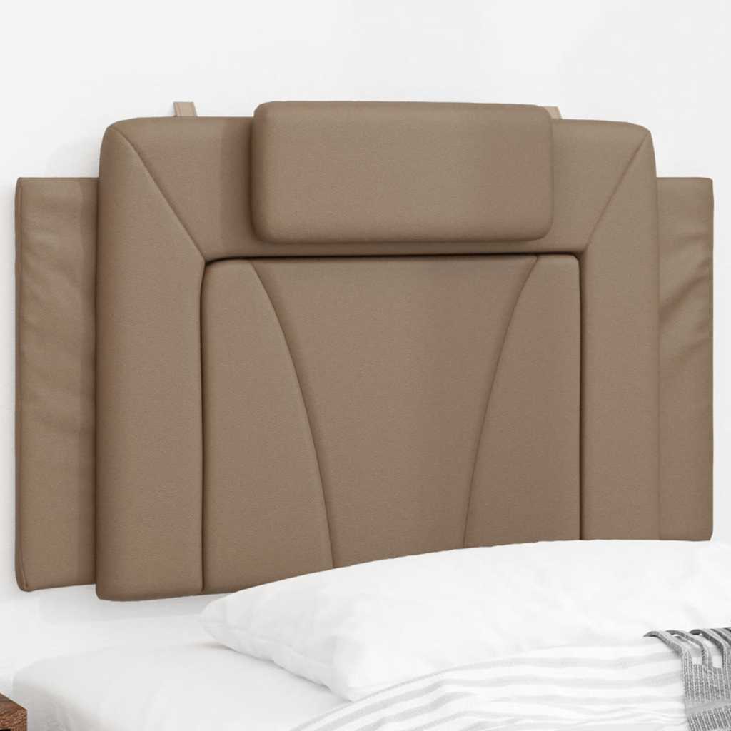 Kopfteil-Kissen "Viana" Cappuccino-Braun 80 cm Kunstleder