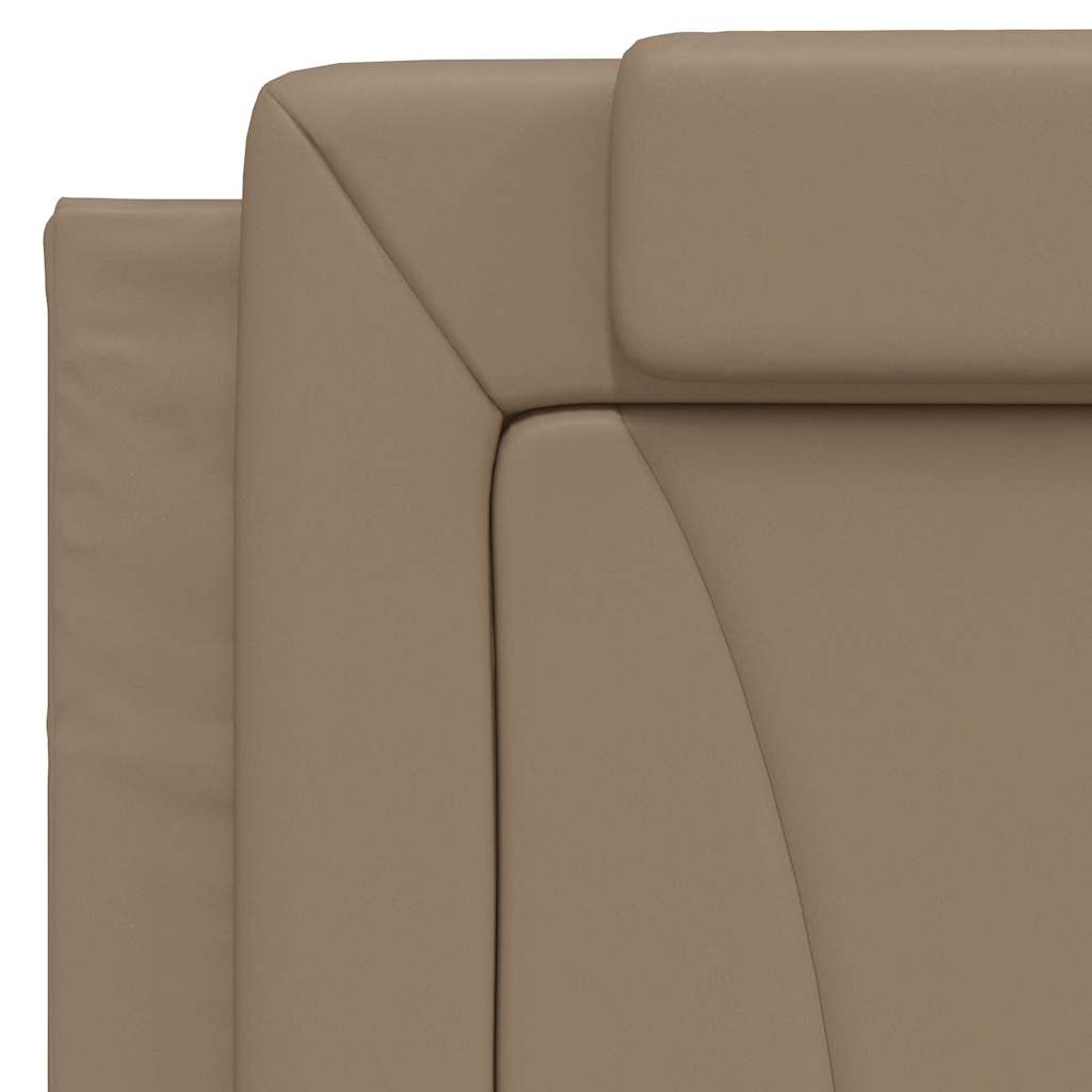 Kopfteil-Kissen "Viana" Cappuccino-Braun 100 cm Kunstleder