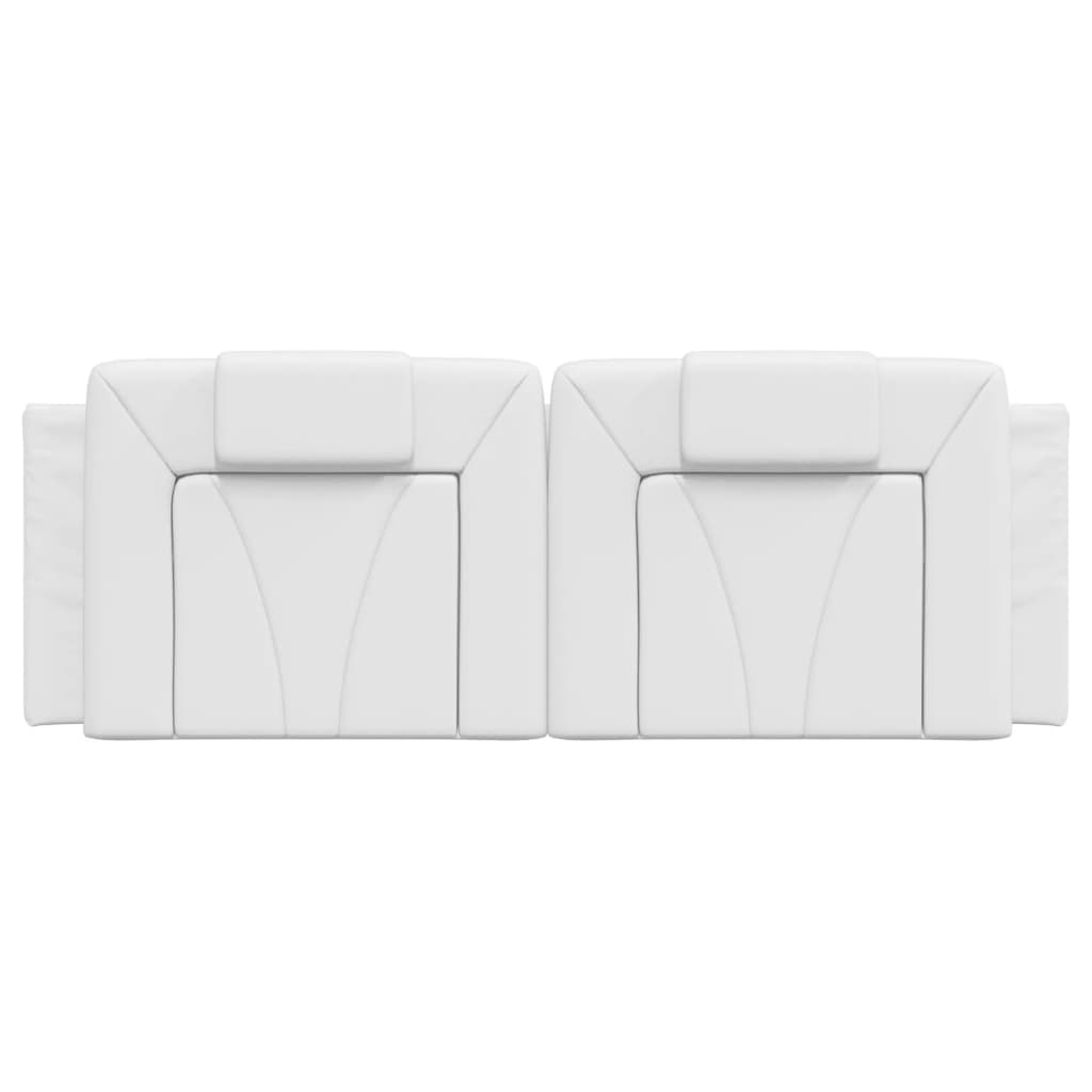 Kopfteil-Kissen "Viana" Weiß 120 cm Kunstleder