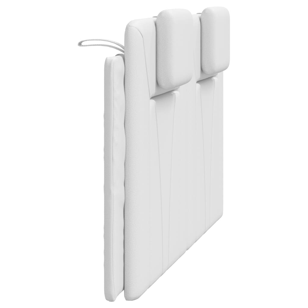 Kopfteil-Kissen "Viana" Weiß 120 cm Kunstleder