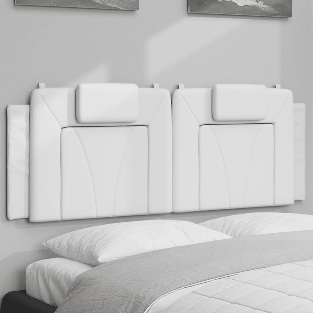 Kopfteil-Kissen "Viana" Weiß 120 cm Kunstleder