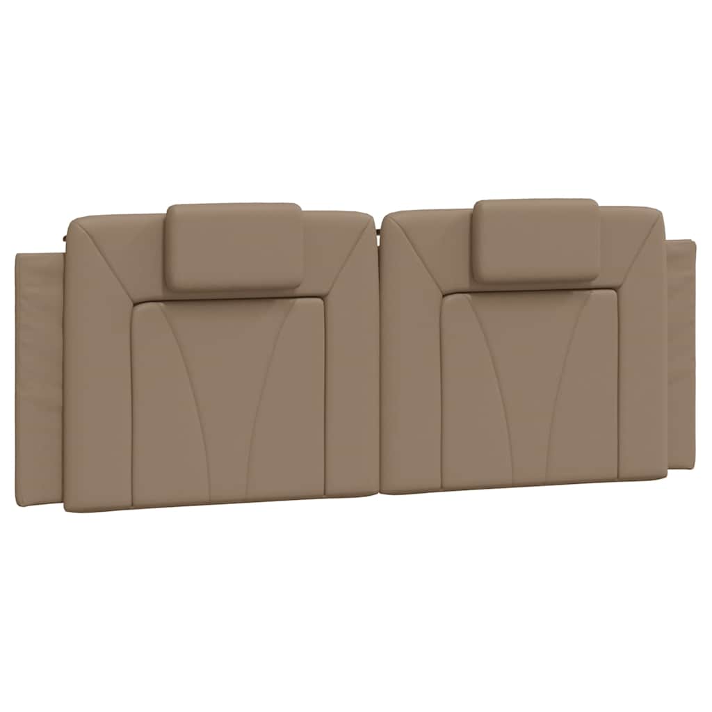 Kopfteil-Kissen "Viana" Cappuccino-Braun 120 cm Kunstleder