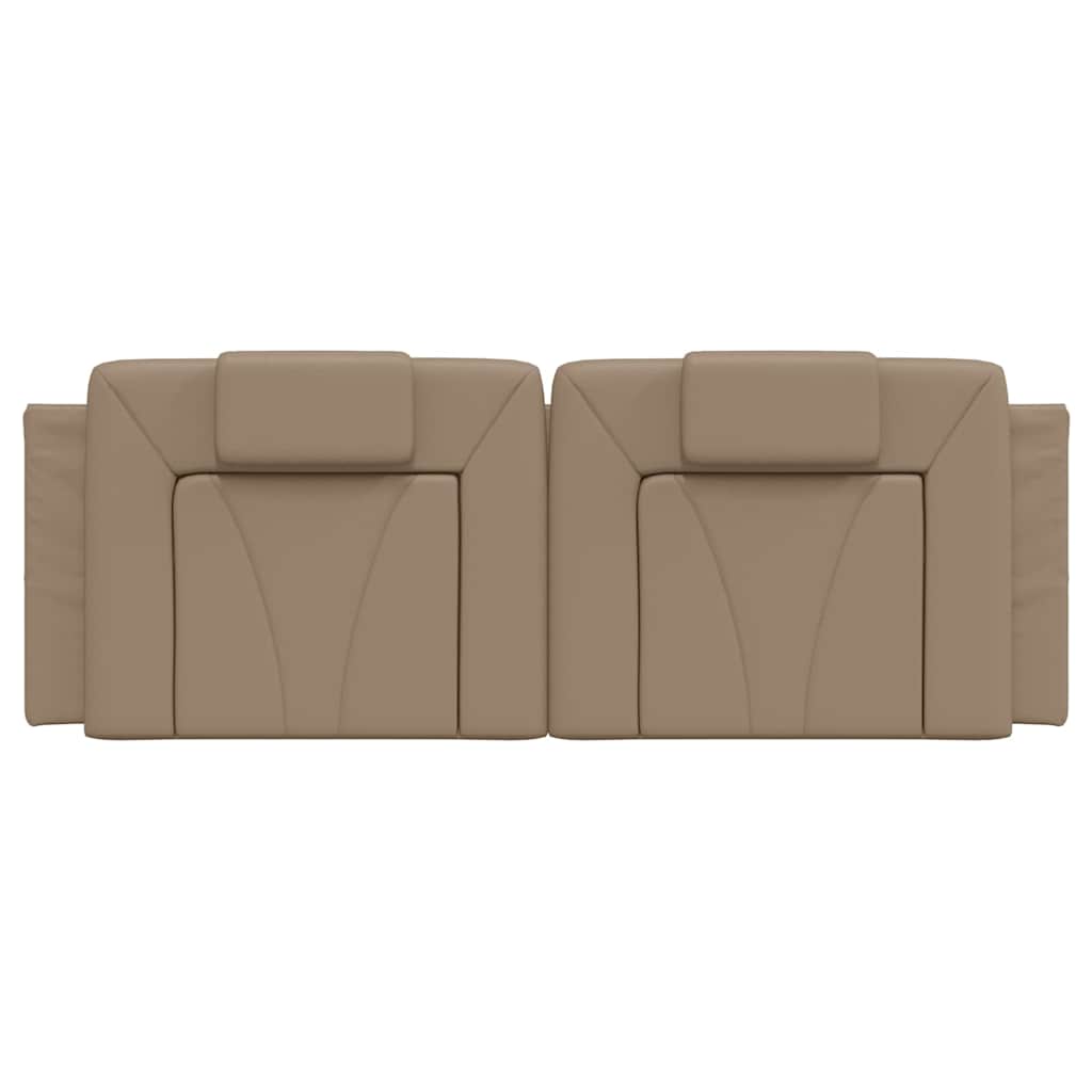 Kopfteil-Kissen "Viana" Cappuccino-Braun 120 cm Kunstleder