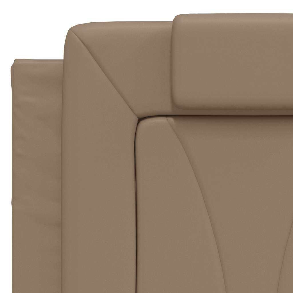 Kopfteil-Kissen "Viana" Cappuccino-Braun 120 cm Kunstleder