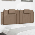 Kopfteil-Kissen "Viana" Cappuccino-Braun 120 cm Kunstleder