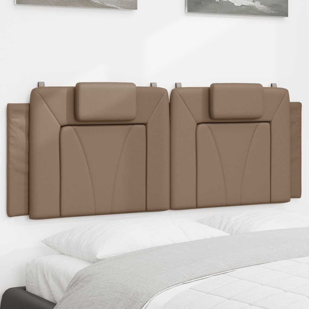 Kopfteil-Kissen "Viana" Cappuccino-Braun 120 cm Kunstleder