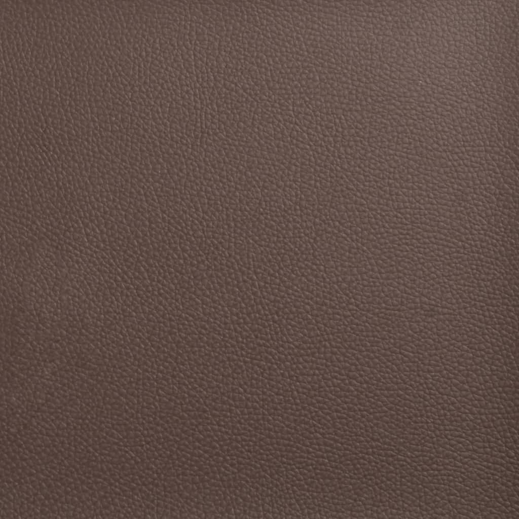 Kopfteil-Kissen "Viana" Braun 140 cm Kunstleder
