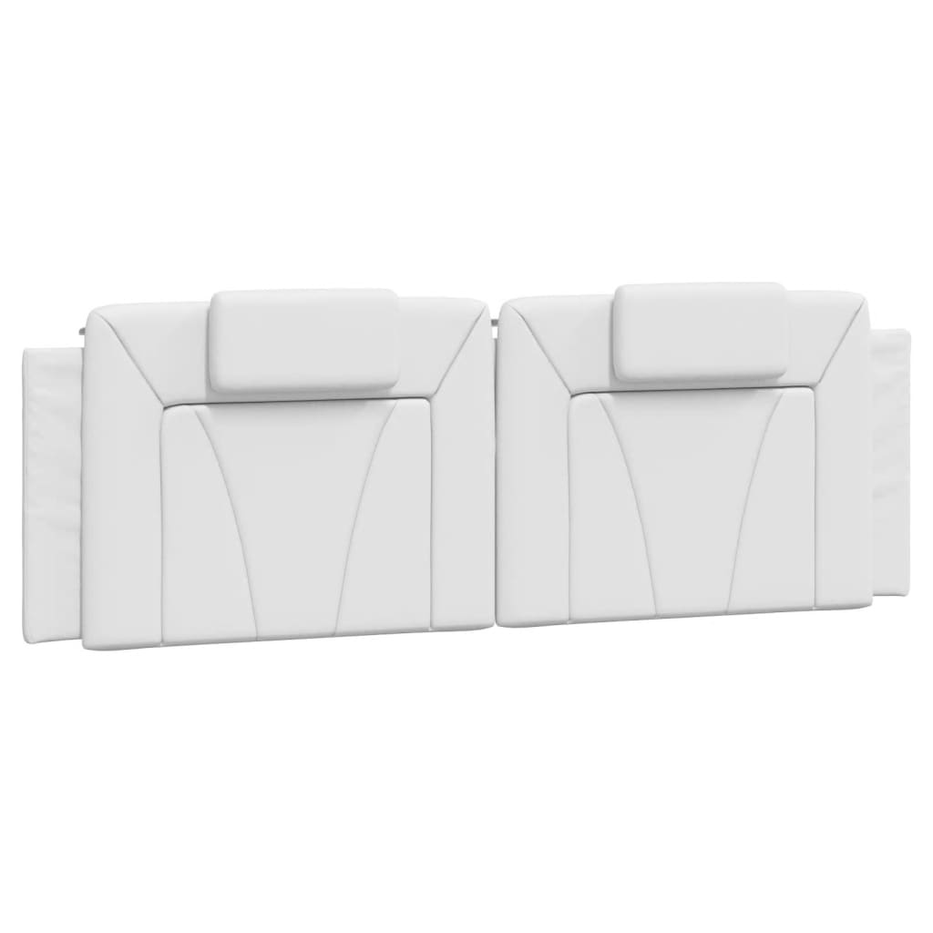 Kopfteil-Kissen "Viana" Weiß 160 cm Kunstleder