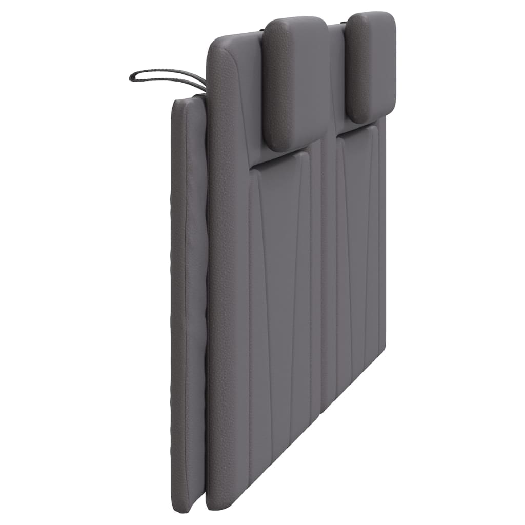 Kopfteil-Kissen "Viana" Grau 160 cm Kunstleder