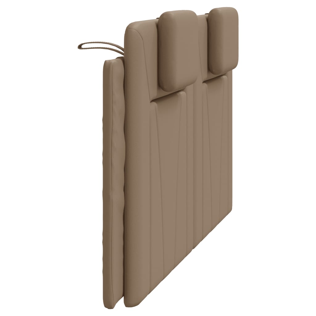 Kopfteil-Kissen "Viana" Cappuccino-Braun 160 cm Kunstleder