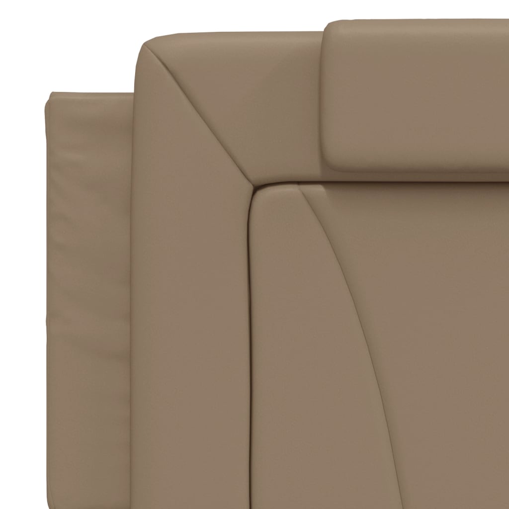 Kopfteil-Kissen "Viana" Cappuccino-Braun 160 cm Kunstleder