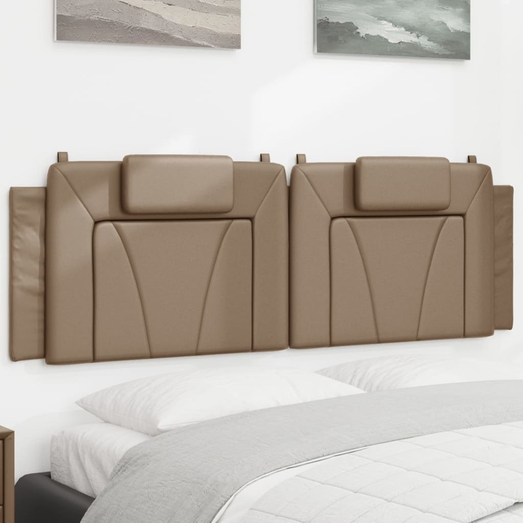 Kopfteil-Kissen "Viana" Cappuccino-Braun 160 cm Kunstleder