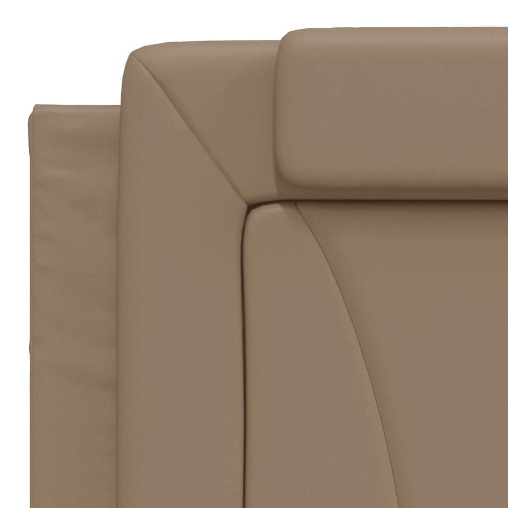 Kopfteil-Kissen "Viana" Cappuccino-Braun 180 cm Kunstleder