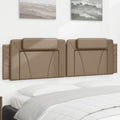 Kopfteil-Kissen "Viana" Cappuccino-Braun 180 cm Kunstleder