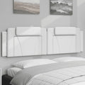 Kopfteil-Kissen "Viana" Weiß 183 cm Kunstleder
