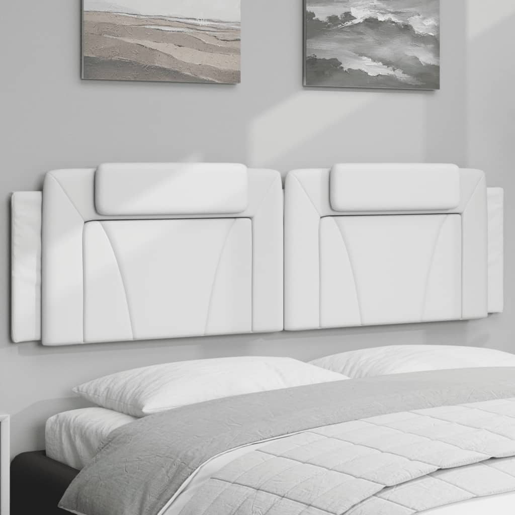 Kopfteil-Kissen "Viana" Weiß 183 cm Kunstleder