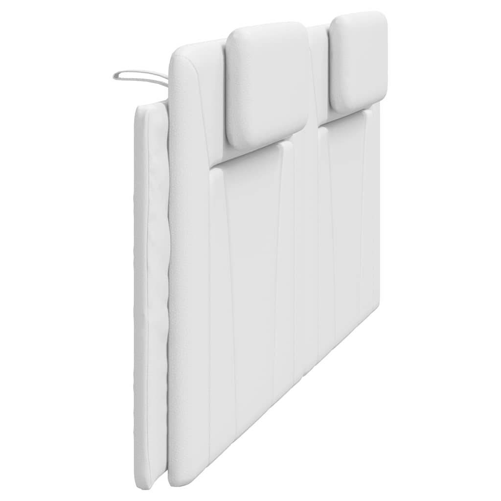 Kopfteil-Kissen "Viana" Weiß 200 cm Kunstleder