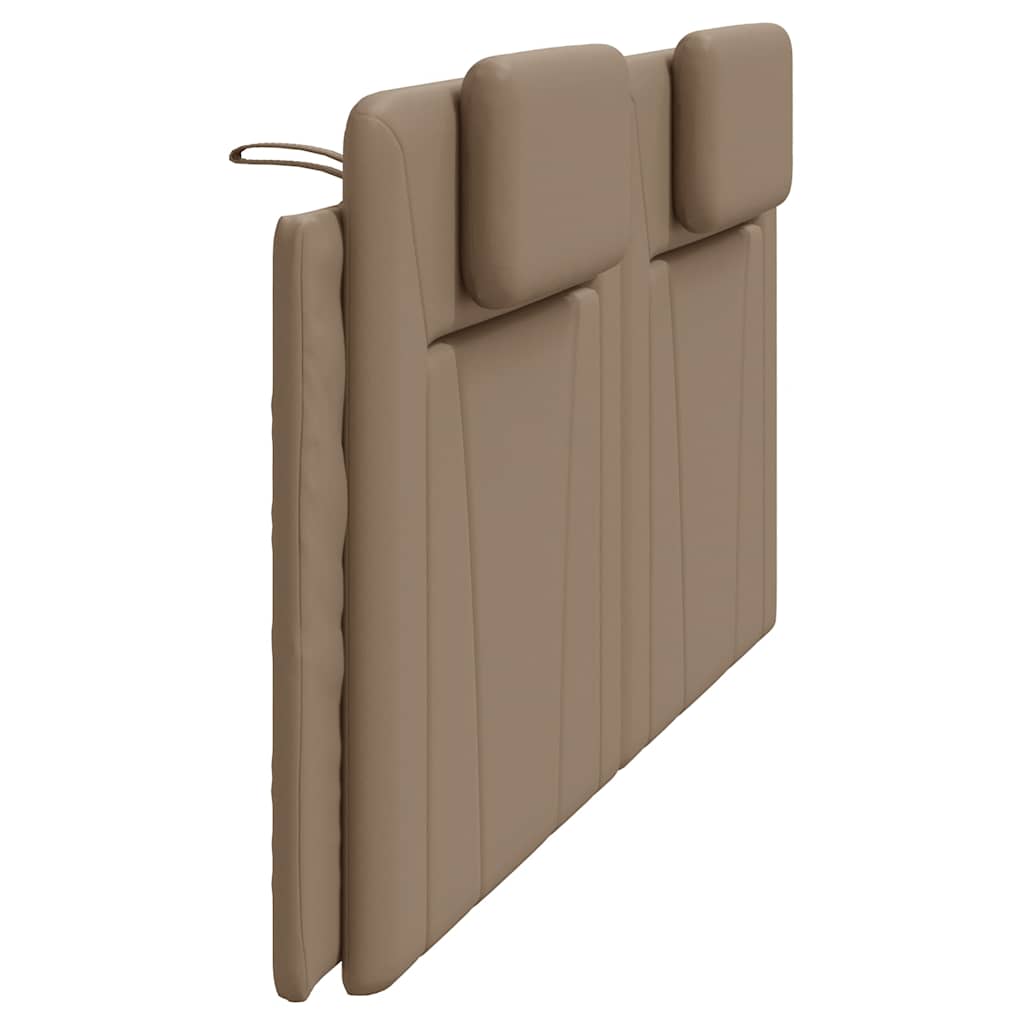 Kopfteil-Kissen "Viana" Cappuccino-Braun 200 cm Kunstleder