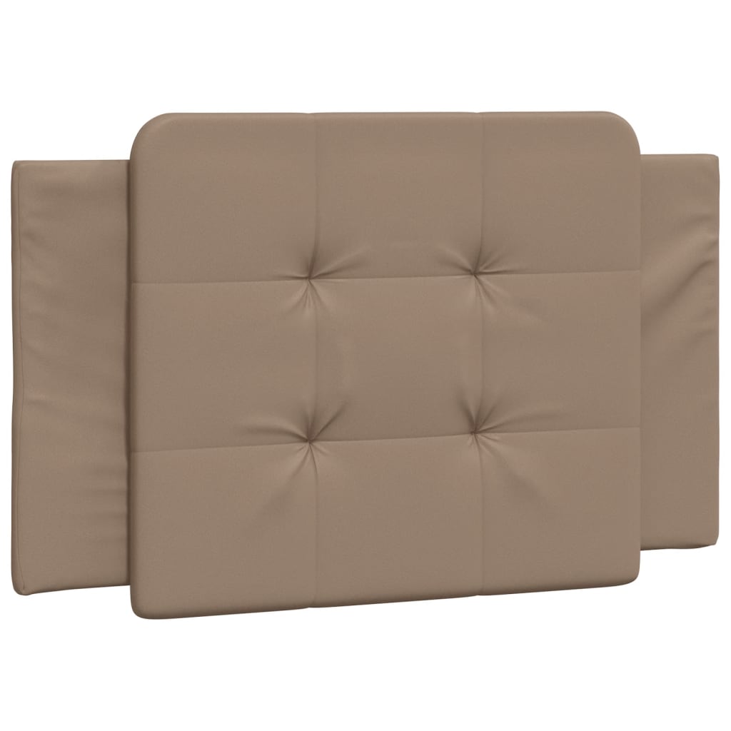 Kopfteil-Kissen "Zadar" Cappuccino-Braun 80 cm Kunstleder