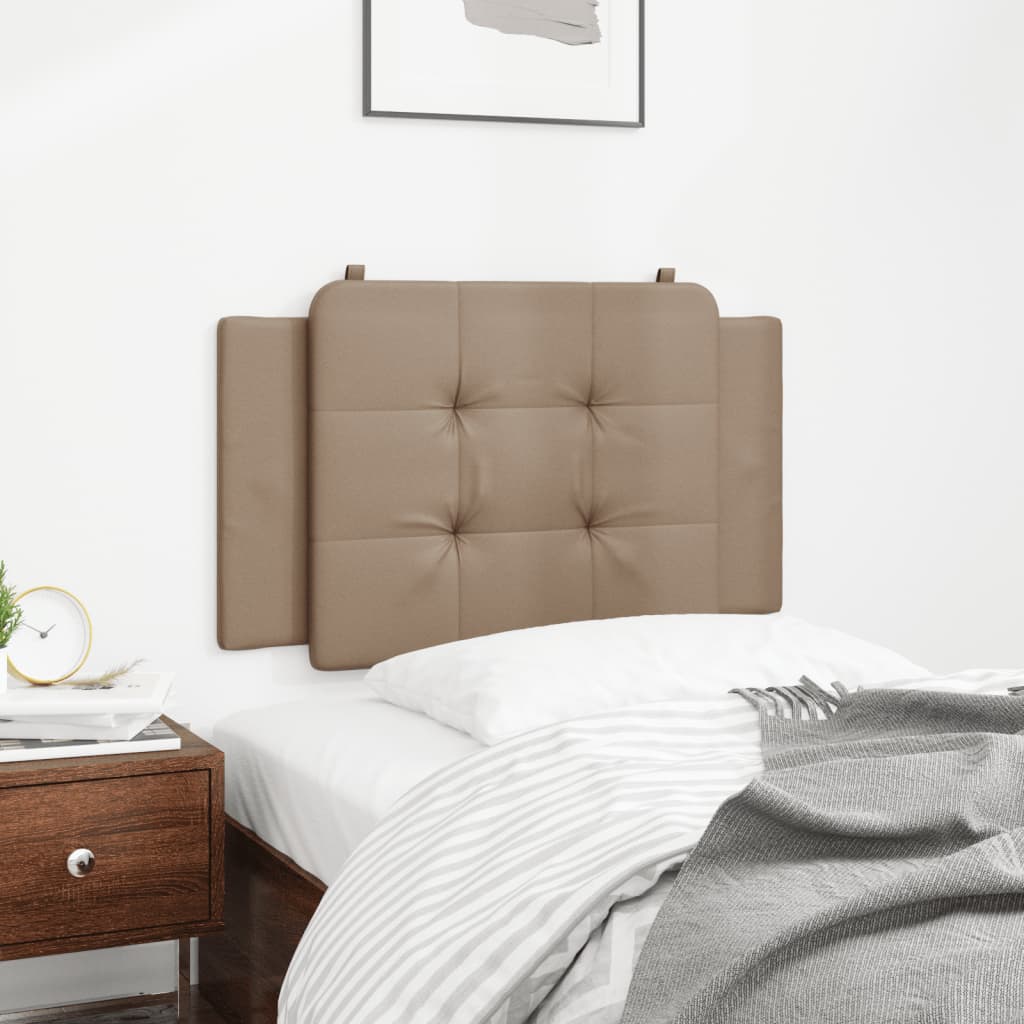 Kopfteil-Kissen "Zadar" Cappuccino-Braun 80 cm Kunstleder