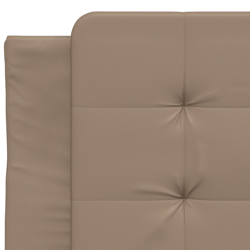 Kopfteil-Kissen "Zadar" Cappuccino-Braun 80 cm Kunstleder