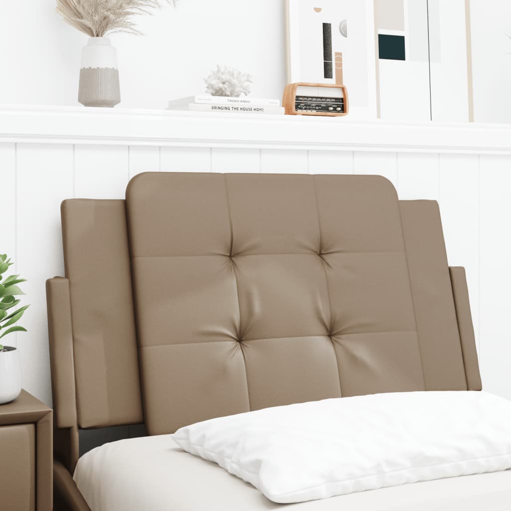 Kopfteil-Kissen "Zadar" Cappuccino-Braun 90 cm Kunstleder