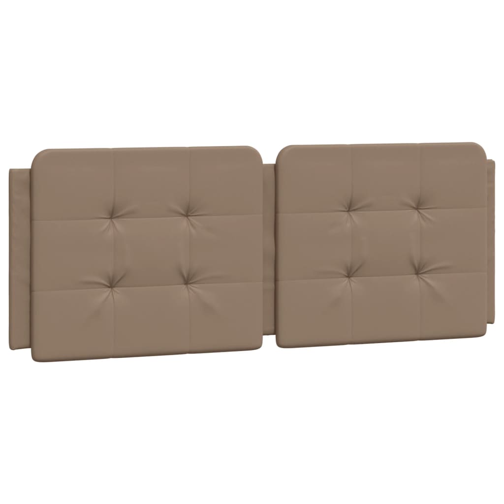 Kopfteil-Kissen "Zadar" Cappuccino-Braun 120 cm Kunstleder