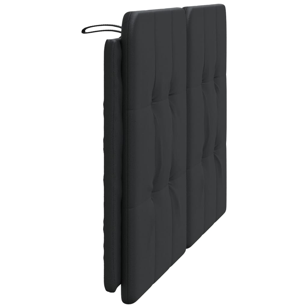Kopfteil-Kissen "Zadar" Schwarz 137 cm Kunstleder