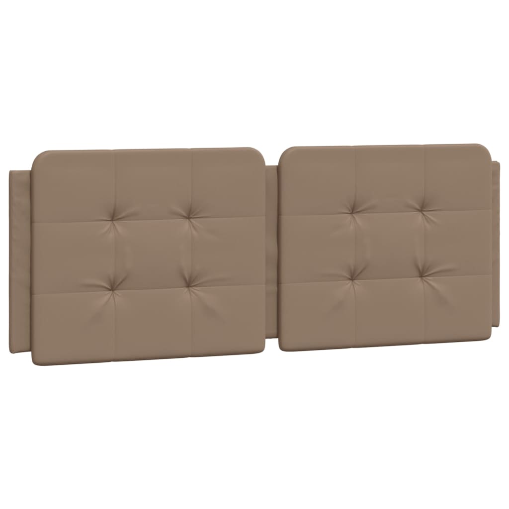 Kopfteil-Kissen "Zadar" Cappuccino-Braun 140 cm Kunstleder