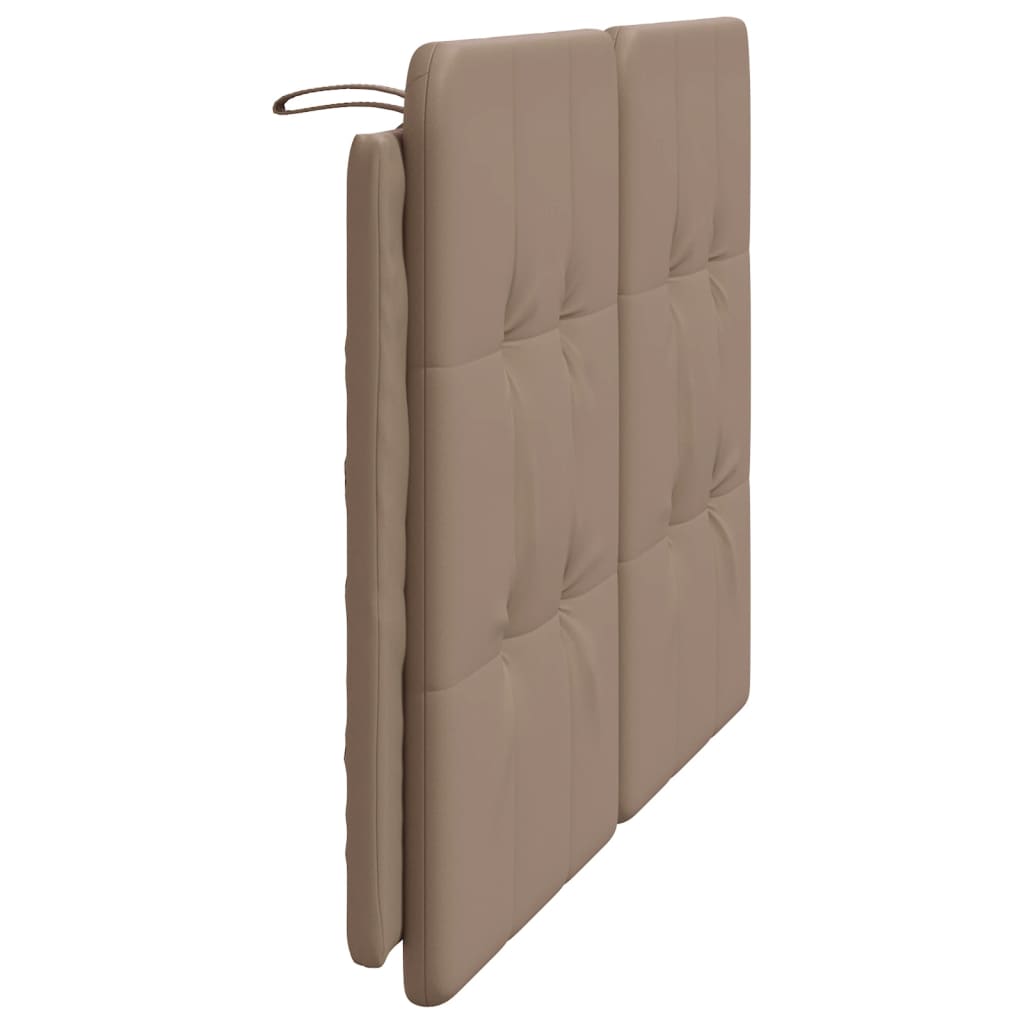 Kopfteil-Kissen "Zadar" Cappuccino-Braun 140 cm Kunstleder