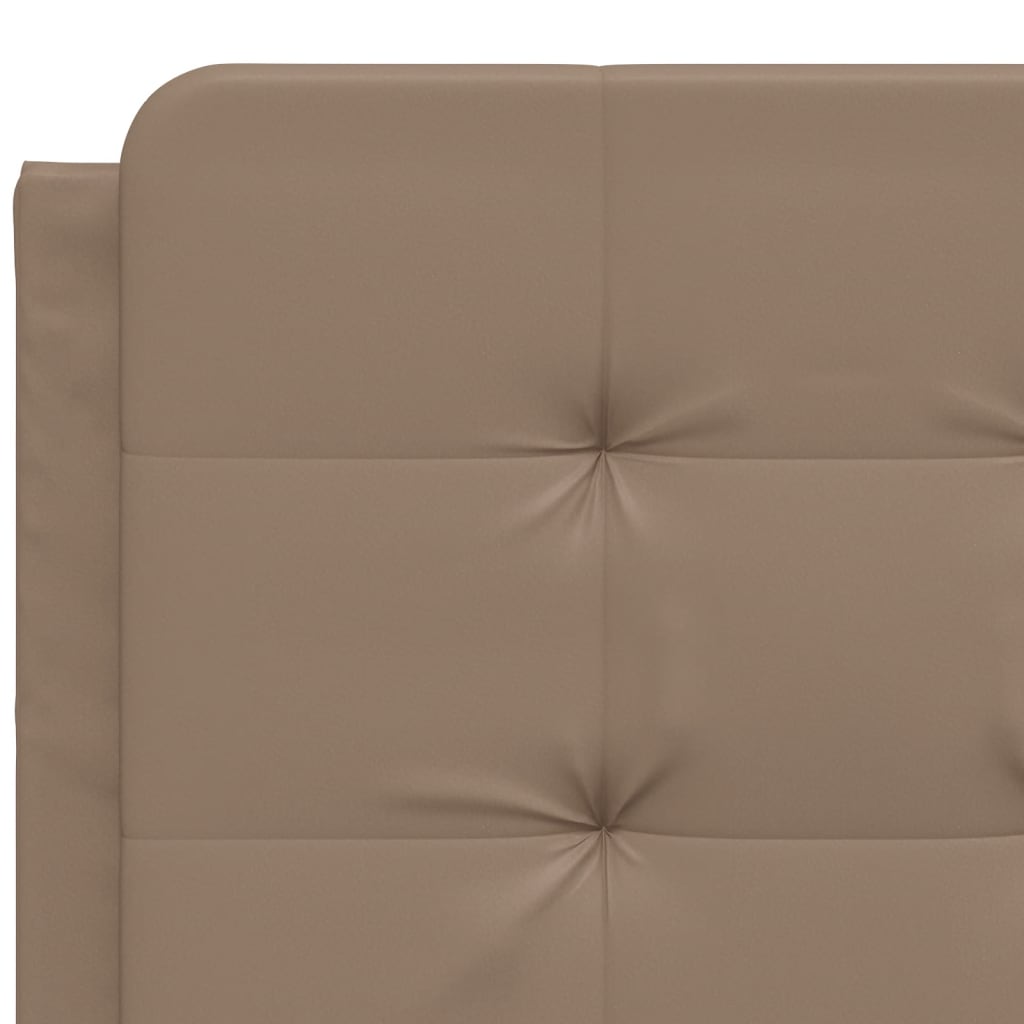 Kopfteil-Kissen "Zadar" Cappuccino-Braun 140 cm Kunstleder