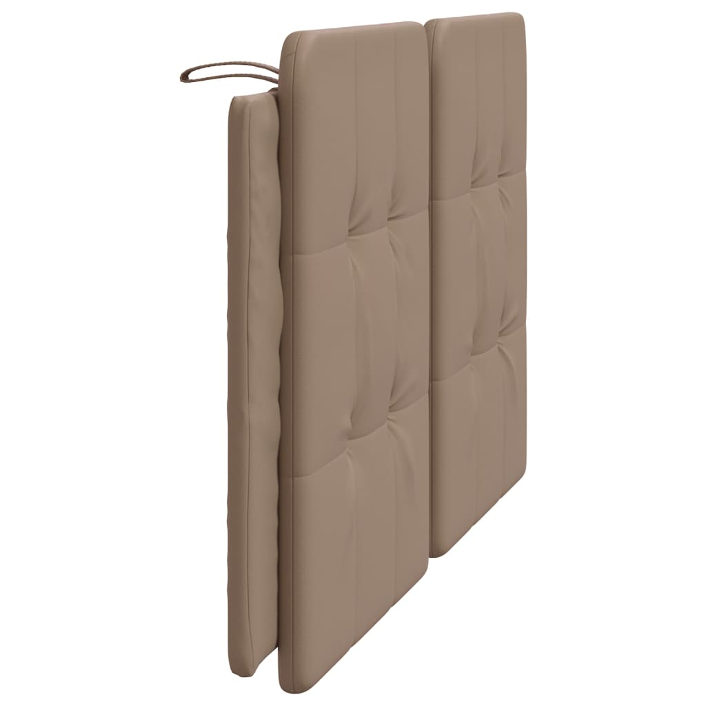 Kopfteil-Kissen "Zadar" Cappuccino-Braun 160 cm Kunstleder