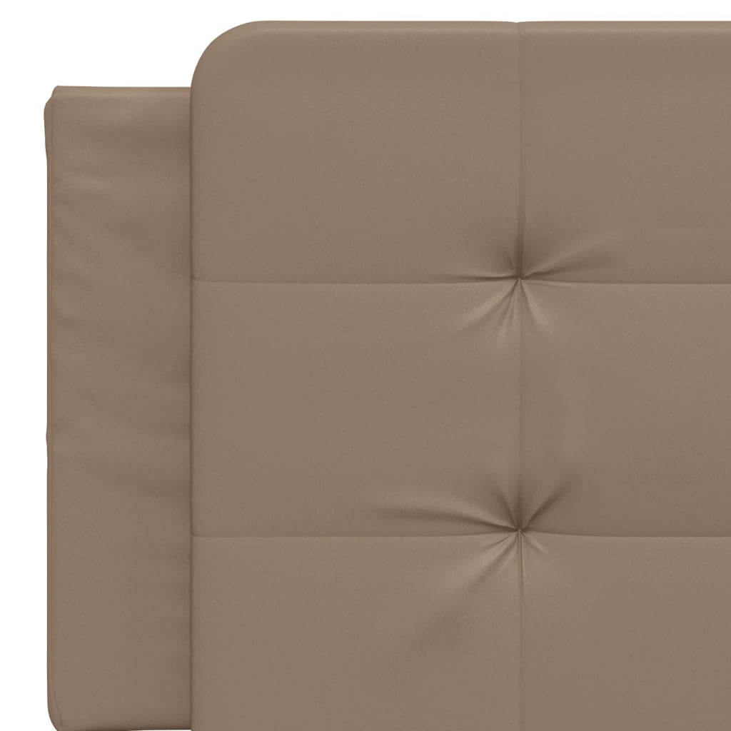 Kopfteil-Kissen "Zadar" Cappuccino-Braun 160 cm Kunstleder