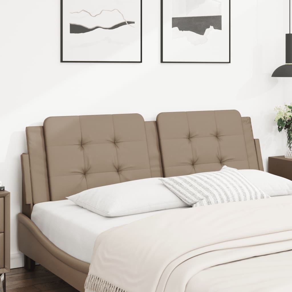 Kopfteil-Kissen "Zadar" Cappuccino-Braun 160 cm Kunstleder