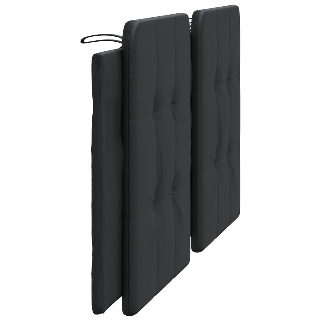 Kopfteil-Kissen "Zadar" Schwarz 180 cm Kunstleder