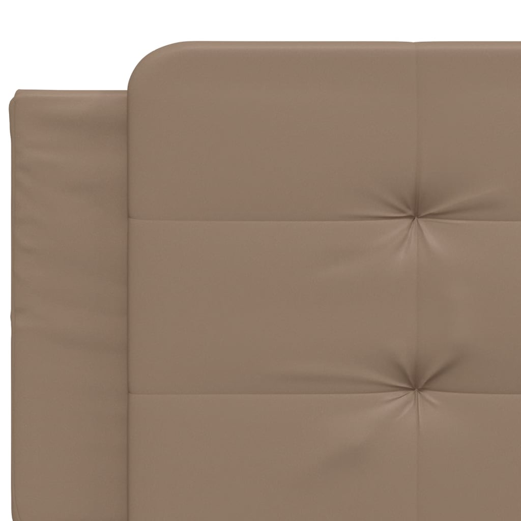 Kopfteil-Kissen "Zadar" Cappuccino-Braun 200 cm Kunstleder