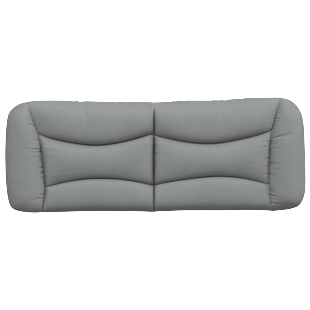 Kopfteil-Kissen "Hvar" Hellgrau 137 cm Stoff