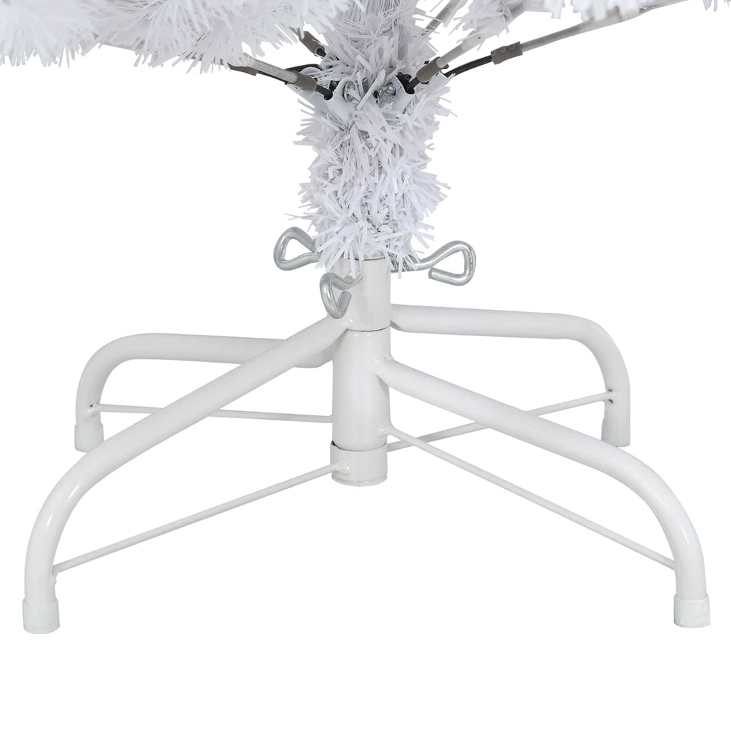 Künstlicher Weihnachtsbaum Weiß 150 cm PVC und Metall