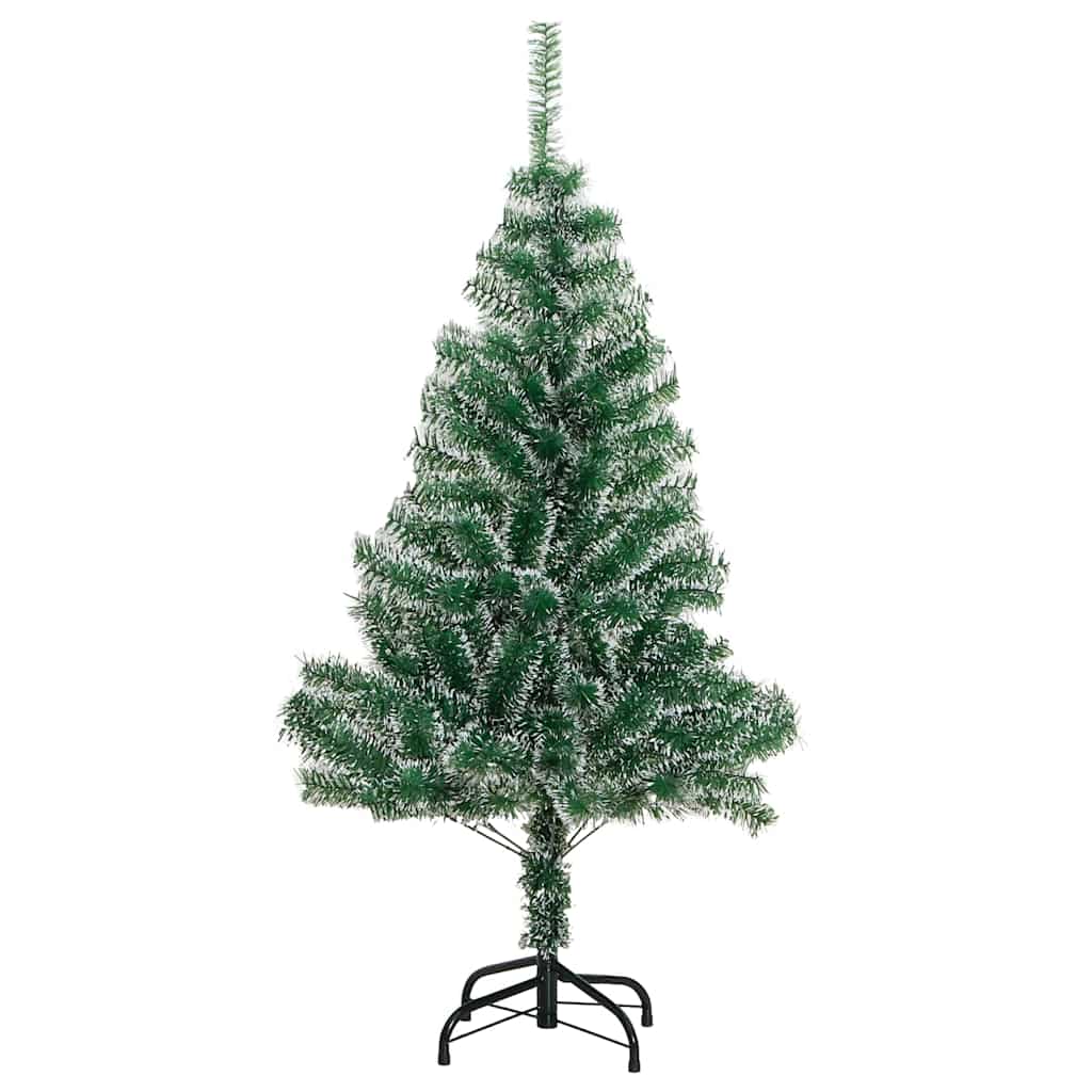 Künstlicher Weihnachtsbaum mit Schnee & Kugeln 150 LEDs 120 cm