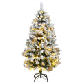 Künstlicher Weihnachtsbaum Klappbar 150 LEDs & Kugeln 150 cm
