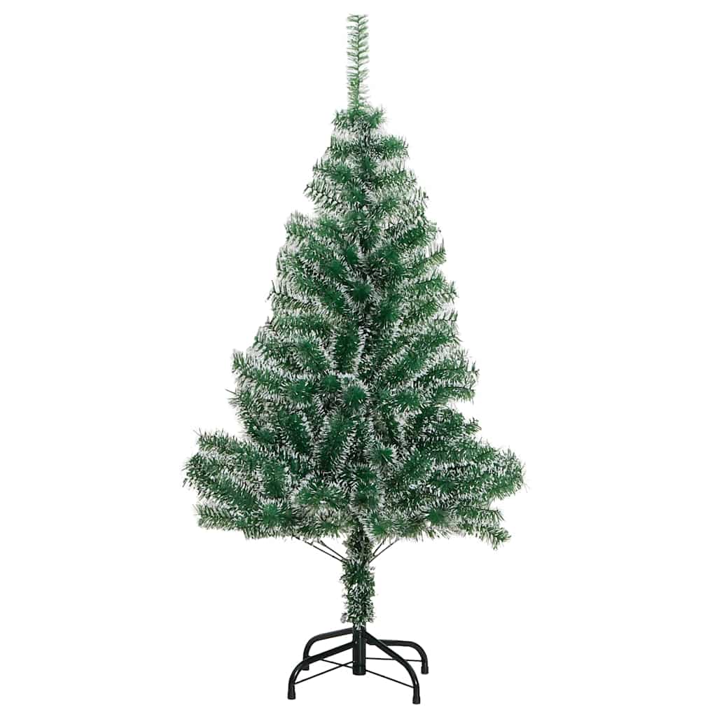 Künstlicher Weihnachtsbaum mit Schnee & Kugeln 150 LEDs 120 cm