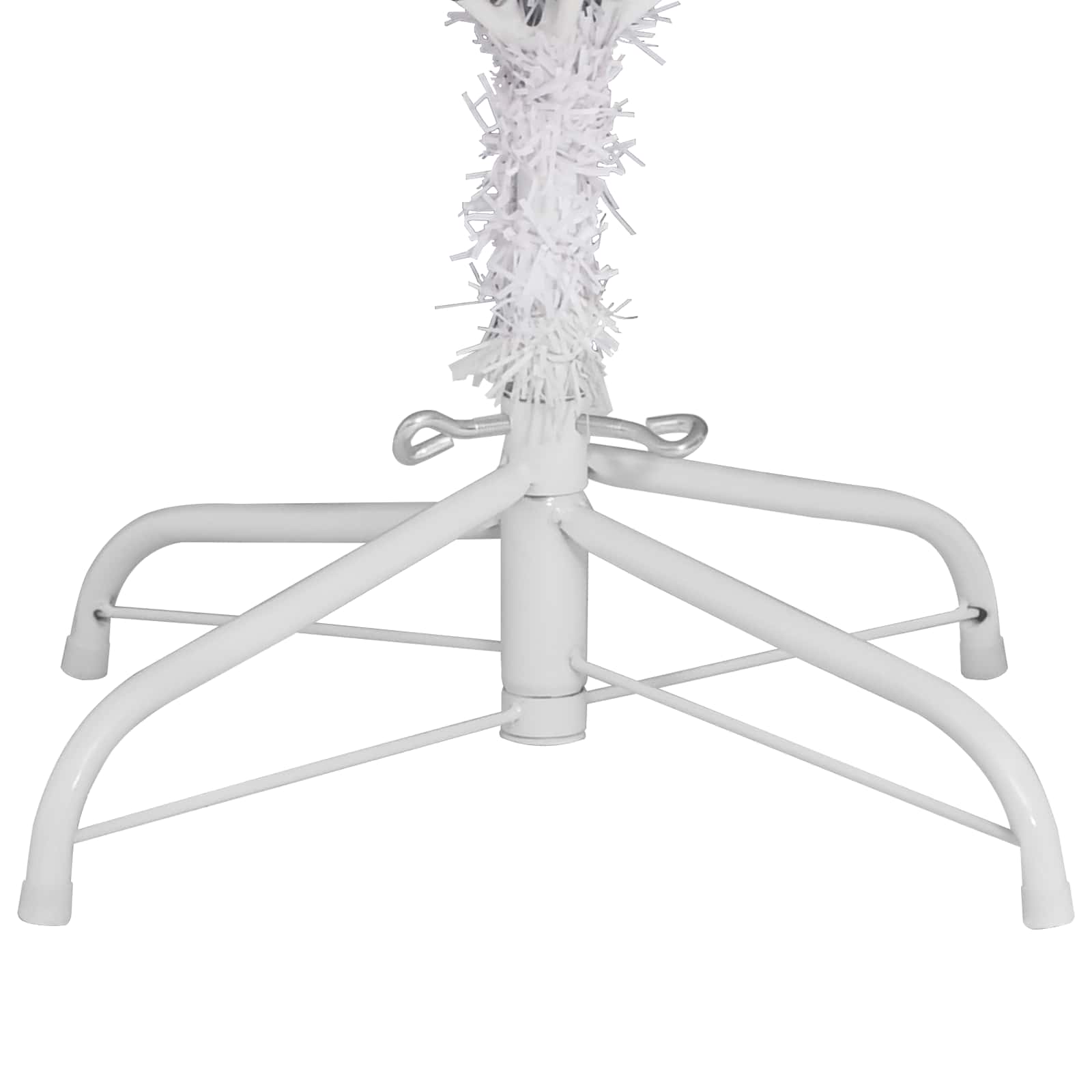 Künstlicher Weihnachtsbaum Weiß 180 cm PVC und Metall