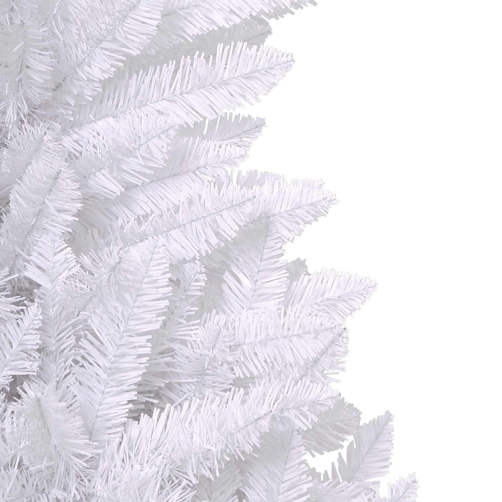 Künstlicher Weihnachtsbaum Weiß 180 cm PVC und Metall
