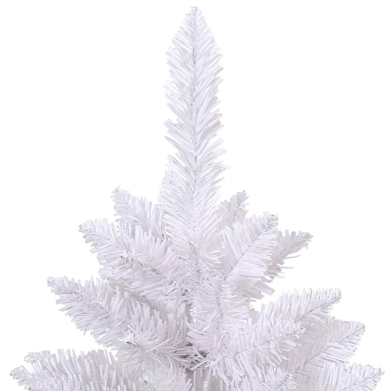 Künstlicher Weihnachtsbaum Weiß 240 cm PVC und Metall