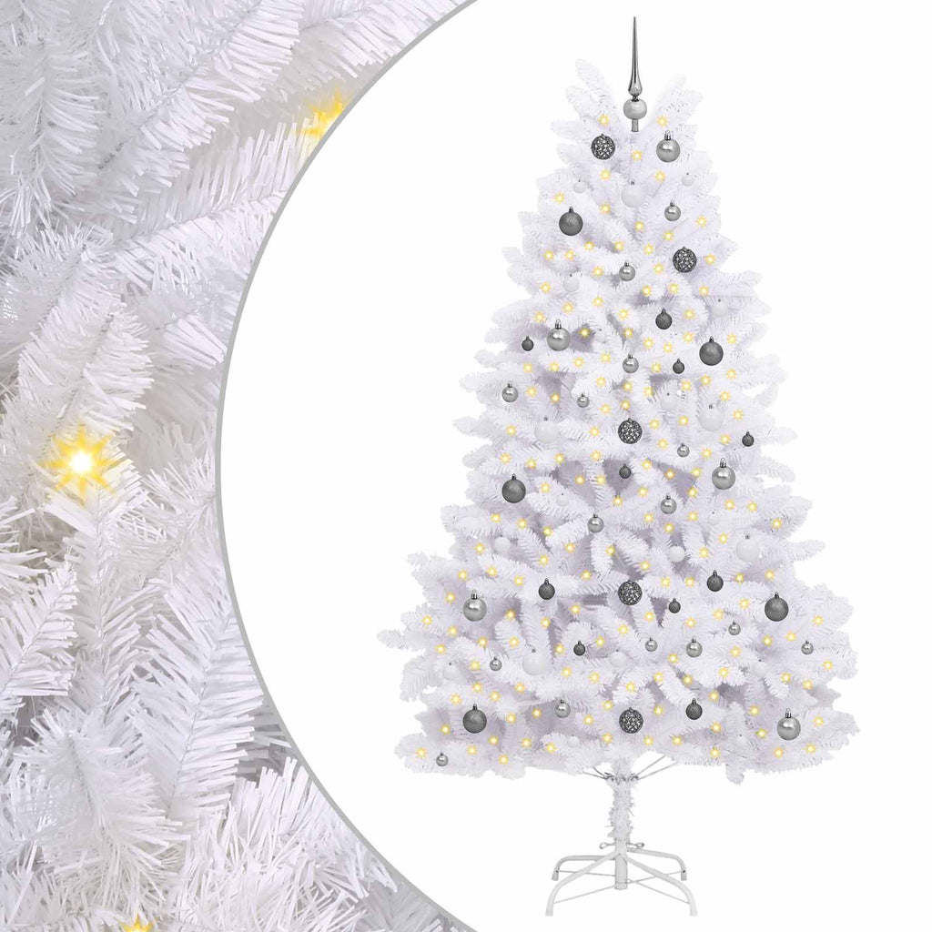 Künstlicher Weihnachtsbaum Weiß 120 x 120 x 240 cm