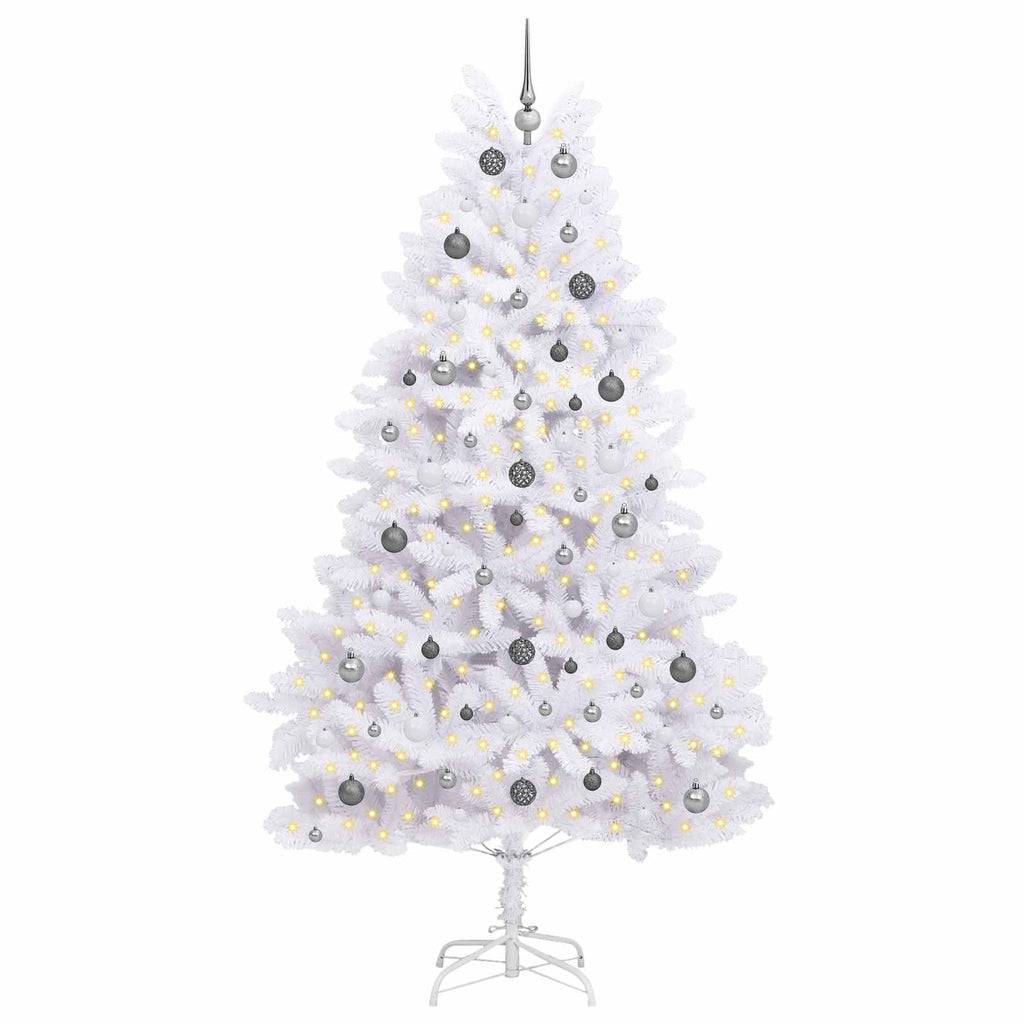 Künstlicher Weihnachtsbaum Weiß 120 x 120 x 240 cm